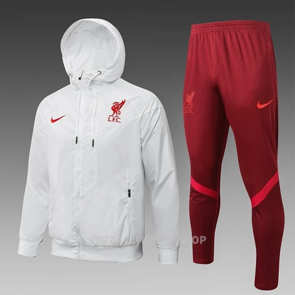 Liverpool Trenings Windrunner Set Herre 22-23 Hvit