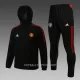 Manchester United Trenings Windrunner Set Herre 22-23 Svart