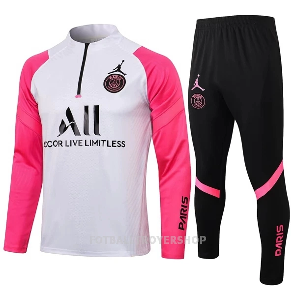 Paris Saint-Germain Kvart-Zip Trenings Collegegenser Set Barn 22-23 Hvit Svart