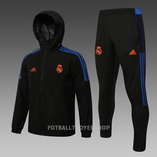 Real Madrid Trenings Windrunner Set Herre 22-23 Svart