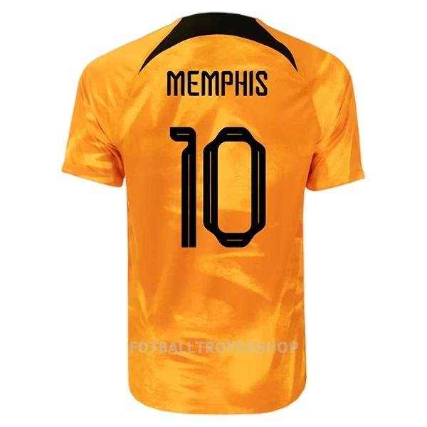 Nederland Memphis 10 Hjemmedrakt Herre VM 2022