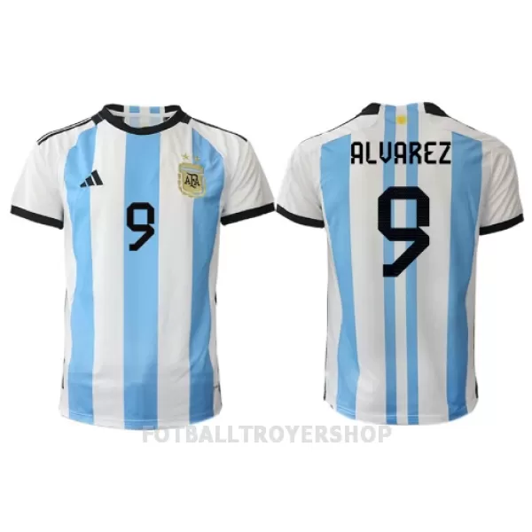 Argentina Julian Alvarez 9 Hjemmedrakt Herre VM 2022