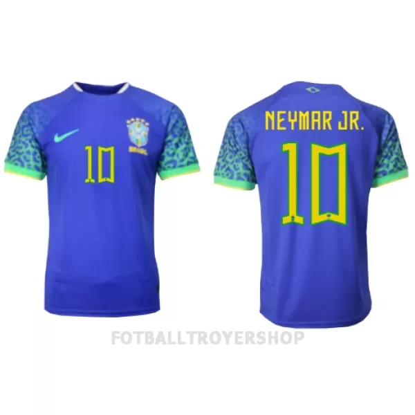 Brasil Neymar Jr 10 Bortedrakt Herre VM 2022