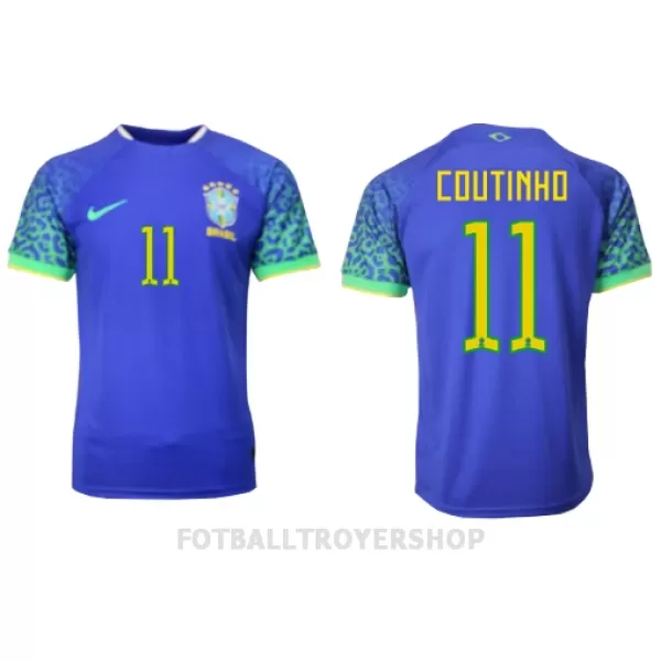 Brasil Philippe Coutinho 11 Bortedrakt Herre VM 2022