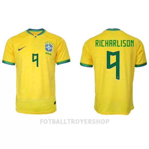 Brasil Richarlison 9 Hjemmedrakt Herre VM 2022