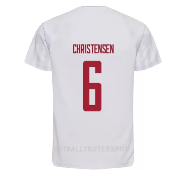 Danmark Andreas Christensen 6 Bortedrakt Herre VM 2022