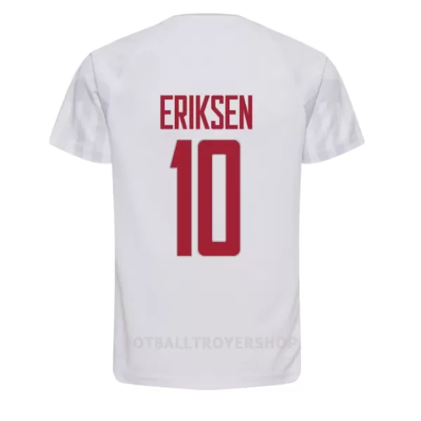 Danmark Christian Eriksen 10 Bortedrakt Herre VM 2022