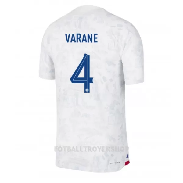 Frankrike Raphael Varane 4 Bortedrakt Herre VM 2022