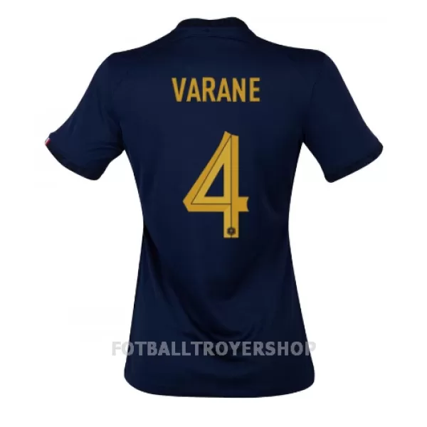 Frankrike Raphael Varane 4 Hjemmedrakt Dame VM 2022