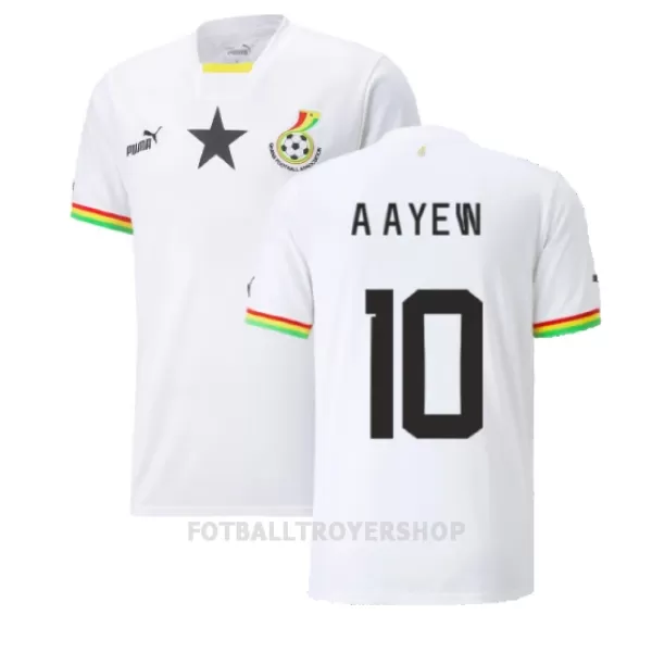 Ghana Andre Ayew 10 Hjemmedrakt Herre VM 2022