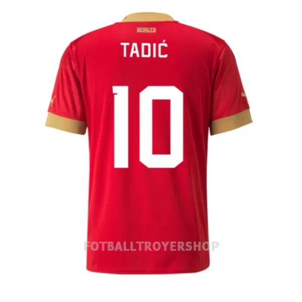 Serbia Dusan Tadic 10 Hjemmedrakt Herre VM 2022