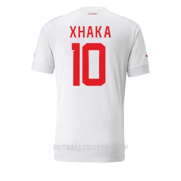 Sveits Granit Xhaka 10 Bortedrakt Herre VM 2022