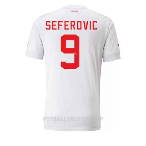 Sveits Haris Seferovic 9 Bortedrakt Herre VM 2022