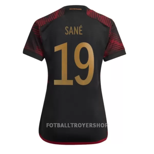 Tyskland Leroy Sané 19 Bortedrakt Dame VM 2022