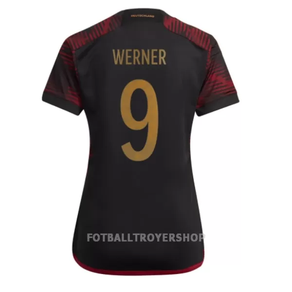 Tyskland Timo Werner 9 Bortedrakt Dame VM 2022