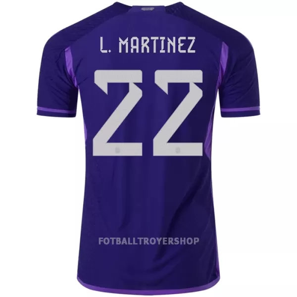 Argentina Lautaro Martinez 22 Bortedrakt Herre VM 2022