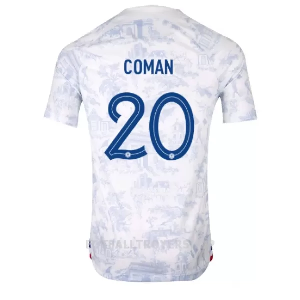 Frankrike Kingsley Coman 20 Bortedrakt Herre VM 2022