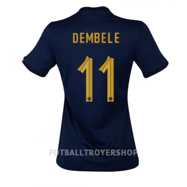 Frankrike Ousmane Dembele 11 Hjemmedrakt Dame VM 2022