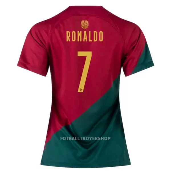 Portugal Cristiano Ronaldo 7 Hjemmedrakt Dame VM 2022