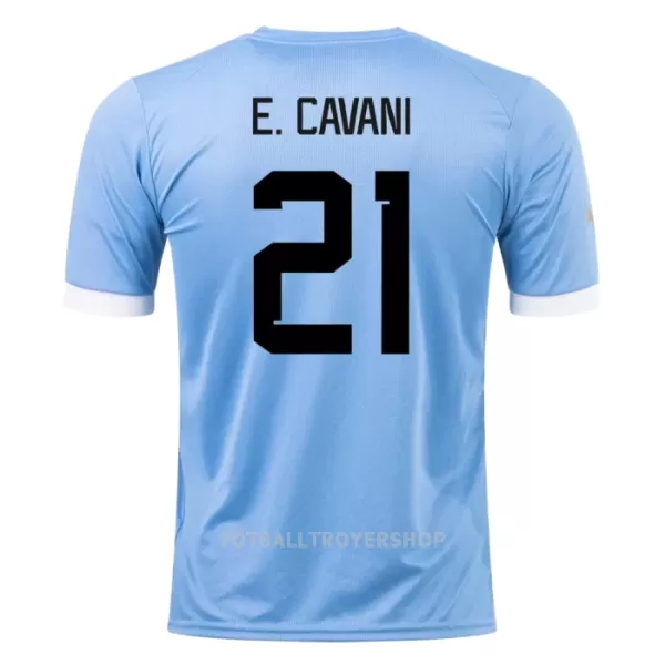 Uruguay E. CAVANI 21 Hjemmedrakt Herre VM 2022