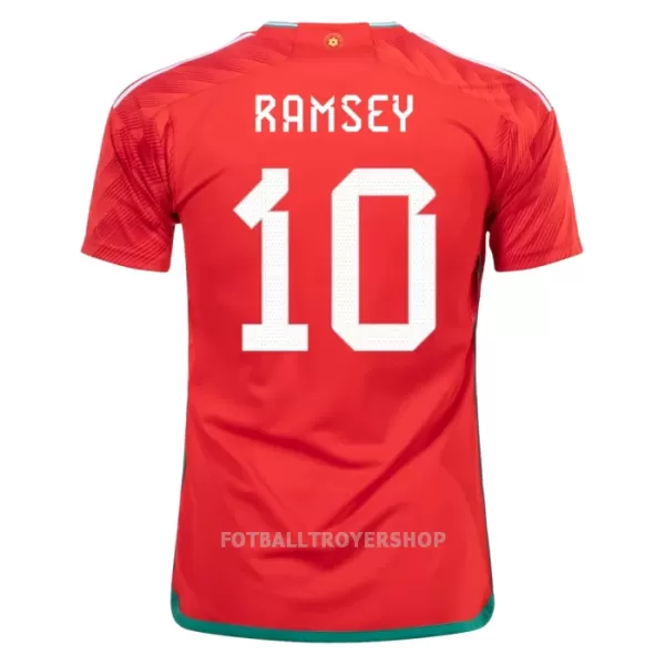 Wales RAMSEY 10 Hjemmedrakt Herre VM 2022