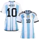 Argentina 3 Star MESSI 10 Drakt Dame VM 2022