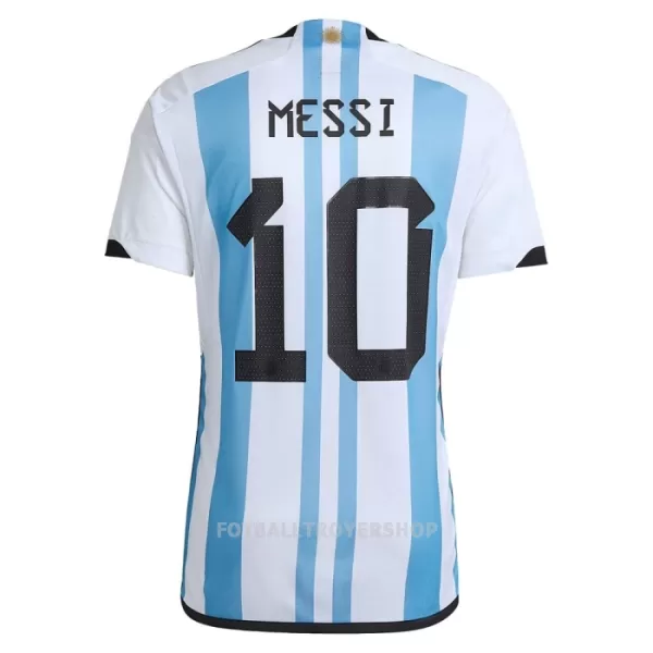 Argentina 3 Star MESSI 10 Hjemmedrakt Barn VM 2022 - med Bukse