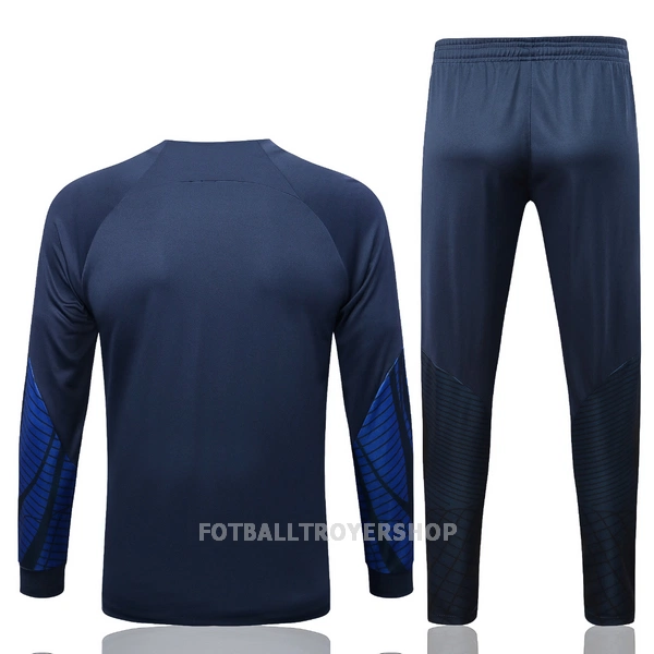 Paris Saint-Germain Trenings Collegegenser Set Barn 22-23 Navy