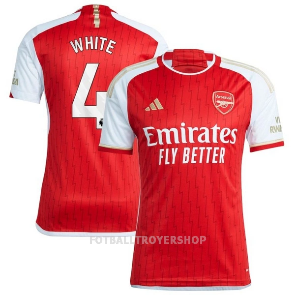 Arsenal White 4 Hjemmedrakt Herre 2023/2024