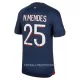 Paris Saint-Germain N.Mendes 25 Hjemmedrakt Herre 2023/2024