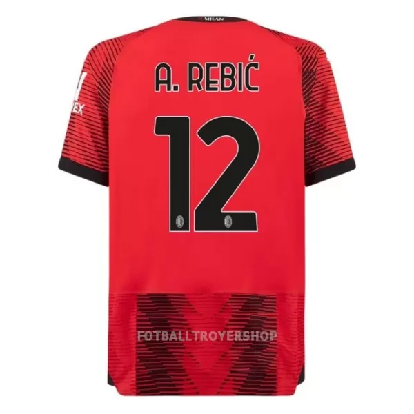 AC Milan A. Rebic 12 Hjemmedrakt Herre 2023/2024