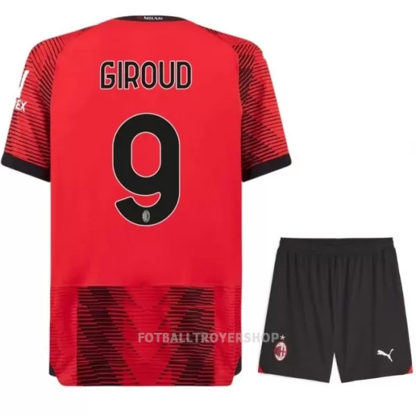 AC Milan Giroud 9 Hjemmedrakt Barn 2023/2024 - med Bukse