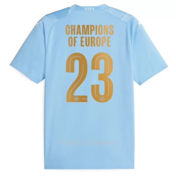 Manchester City Champions of Europe Hjemmedrakt Barn 2023/2024 - med Bukse