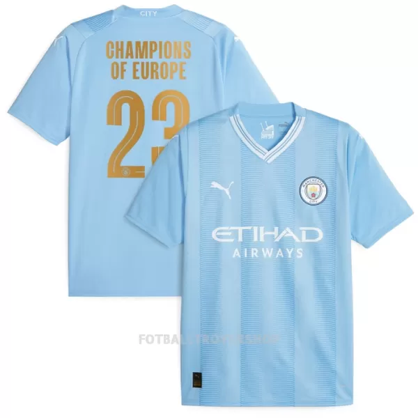 Manchester City Champions of Europe Hjemmedrakt Herre 2023/2024