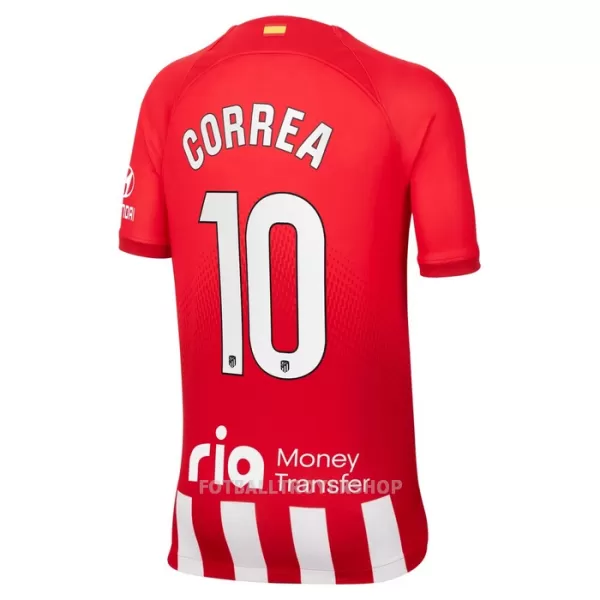 Atlético Madrid Correa 10 Hjemmedrakt Barn 2023/2024 - med Bukse