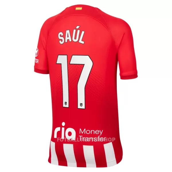 Atlético Madrid Saul 17 Hjemmedrakt Barn 2023/2024 - med Bukse