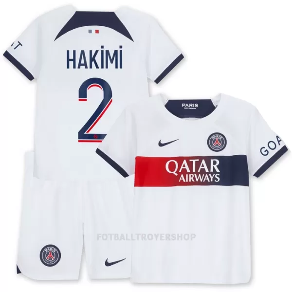 Paris Saint-Germain Hakimi 2 Bortedrakt Barn 2023/2024 - med Bukse