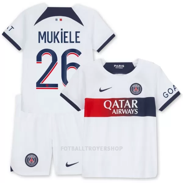 Paris Saint-Germain Mukiele 26 Bortedrakt Barn 2023/2024 - med Bukse