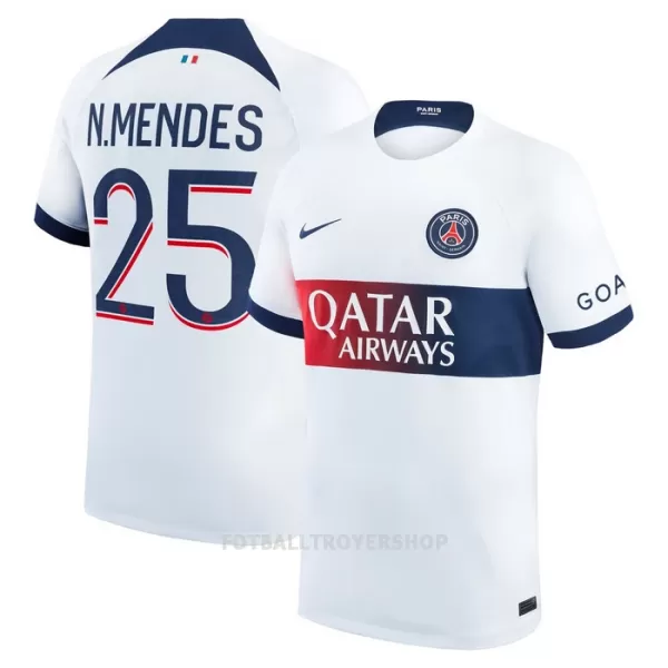 Paris Saint-Germain N.Mendes 25 Bortedrakt Herre 2023/2024