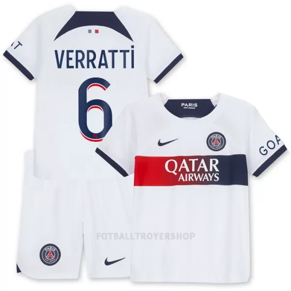 Paris Saint-Germain Verratti 6 Bortedrakt Barn 2023/2024 - med Bukse