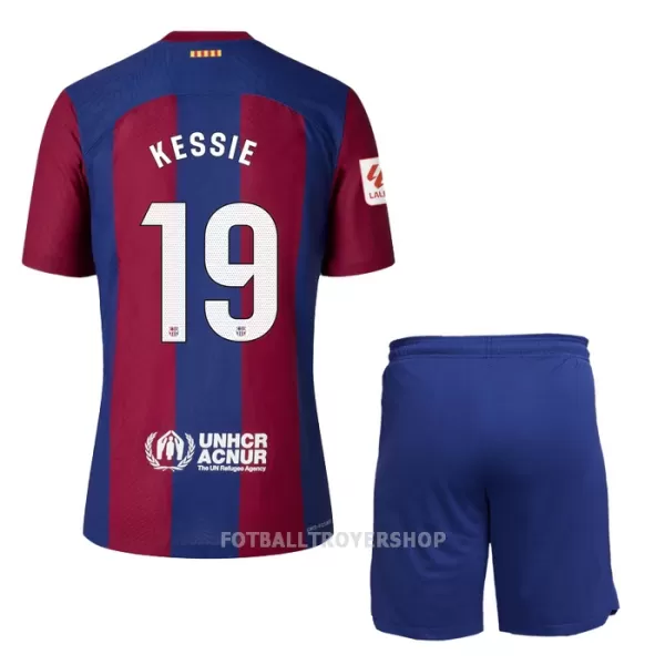 FC Barcelona Kessie 19 Hjemmedrakt Barn 2023/2024 - med Bukse