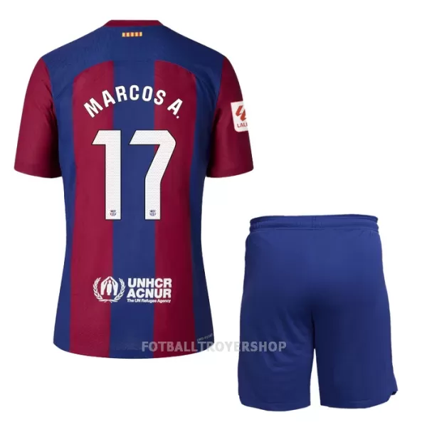 FC Barcelona Marcos A. 17 Hjemmedrakt Barn 2023/2024 - med Bukse