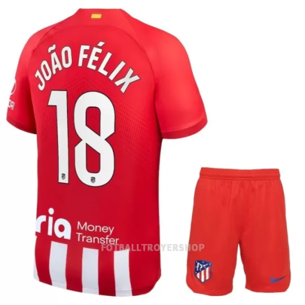 Atlético Madrid João Félix 18 Hjemmedrakt Barn 2023/2024 - med Bukse