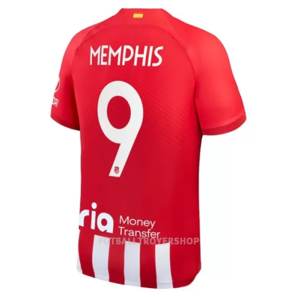 Atlético Madrid Memphis 9 Hjemmedrakt Barn 2023/2024 - med Bukse