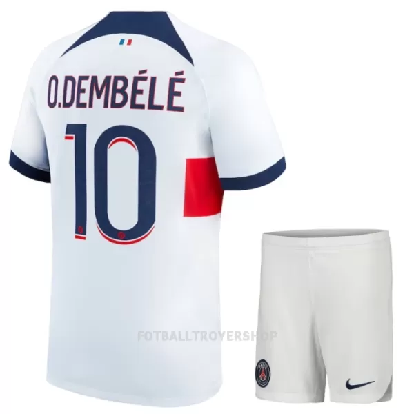 Paris Saint-Germain Dembele 10 Bortedrakt Barn 2023/2024 - med Bukse