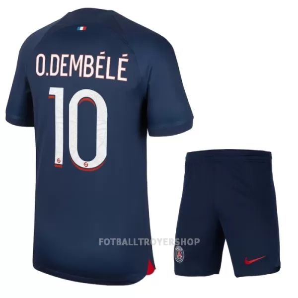 Paris Saint-Germain Dembele 10 Hjemmedrakt Barn 2023/2024 - med Bukse