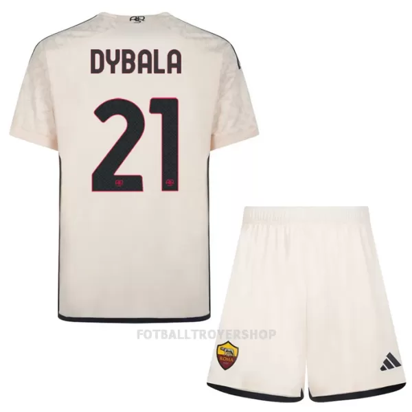 AS Roma Dybala 21 Bortedrakt Barn 2023/2024 - med Bukse