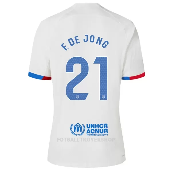 FC Barcelona Frenkie de Jong 21 Bortedrakt Barn 2023/2024 - med Bukse