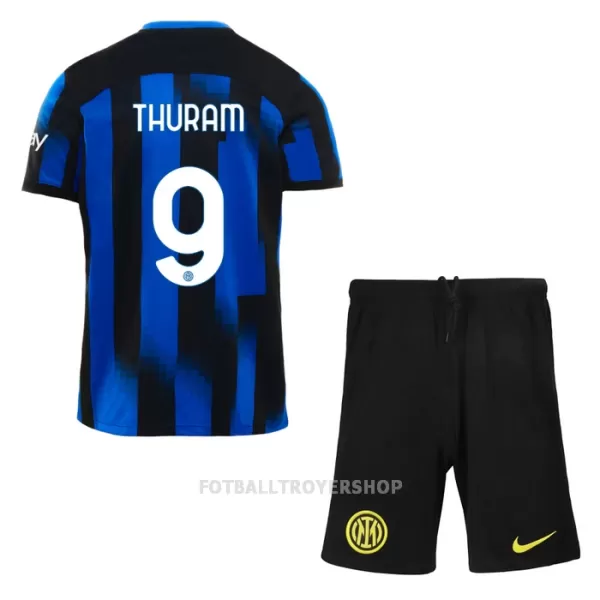 Inter Milan Thuram 9 Hjemmedrakt Barn 2023/2024 - med Bukse