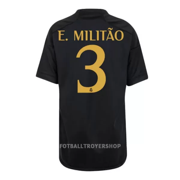 Real Madrid E. Militão 3 Tredjedrakt Barn 2023/2024 - med Bukse